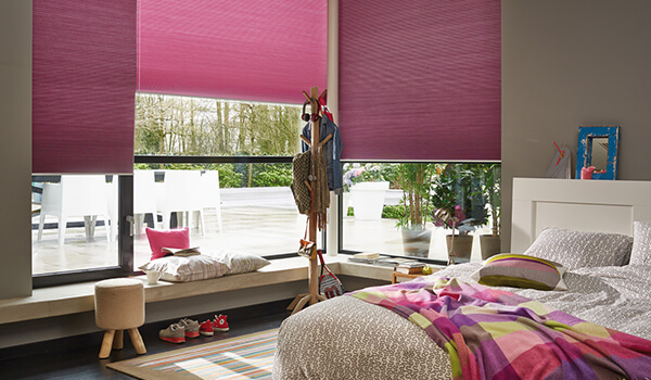 Pink Insulating Duette Blinds