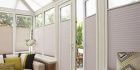 Lilac Perfect Fit Blinds in Conservatory