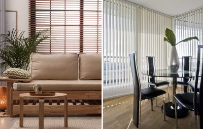 What is the difference between horizontal blinds and vertical blinds?