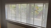 Faux wood blinds