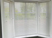 Faux wood blinds