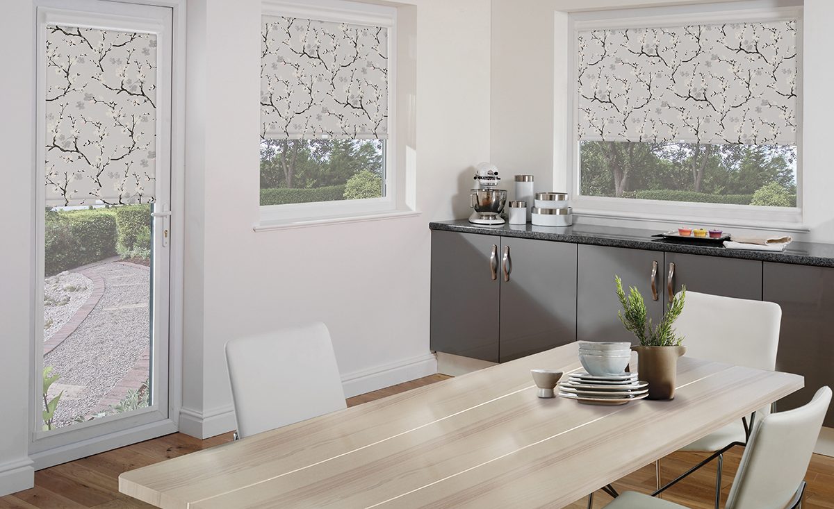 Perfect fit blinds for kitchen windows and door