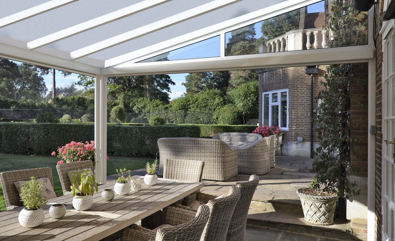 Garden veranda over patio