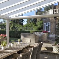 Garden veranda over patio