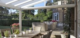 Garden veranda over patio