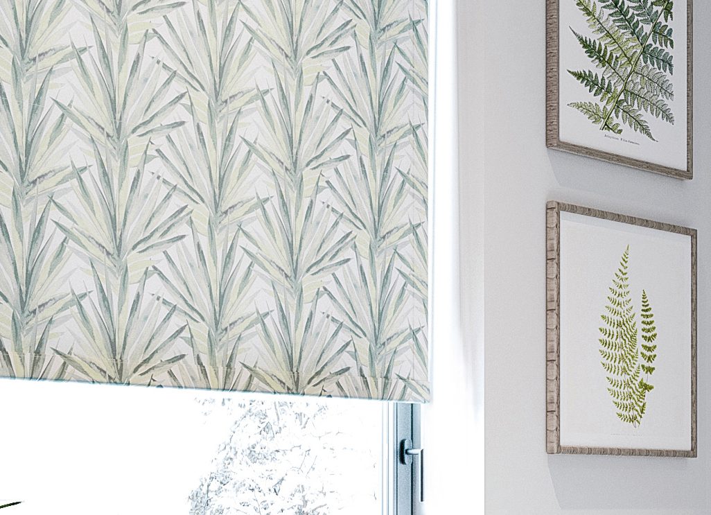 Tropic Lima patterned blinds