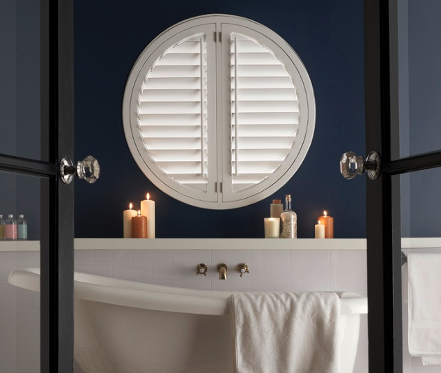 round window shutters