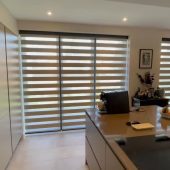 Faux wood blinds