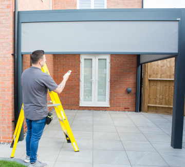 Outdoor Blind Installation In Warwickshire