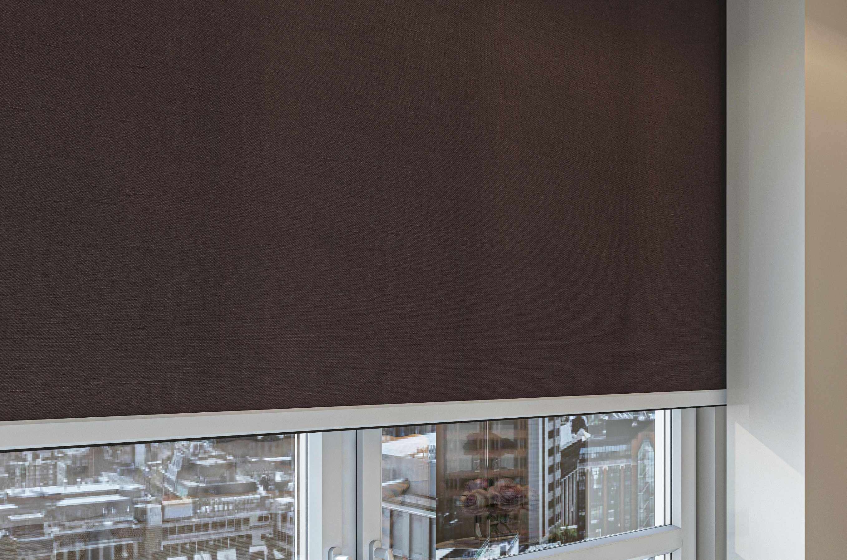 Total blackout blinds showing no gaps around the edge of the blind